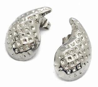 Aros de acero quirurgico gota labrada 20mm